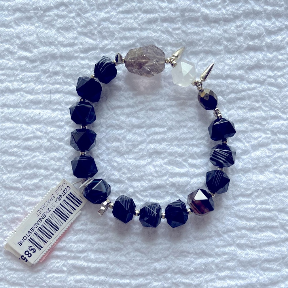 COPY - KENDRA SCOTT Sadie stretch bracelet in black/gold NWT - dust bag included